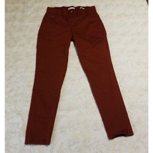 Nine West Pants Womens Size 10 Pull On Heidi Burgundy Stretch